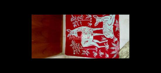 سلام عليكم عندي قطعتين وحده قماش والثانيه شغل يدوي حياكه سعرهم 50 - 4